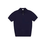 Michael Strick Poloshirt mit Reißverschluss – Marineblau