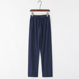 Ian Freizeithose mit Kordelzug – Marineblau