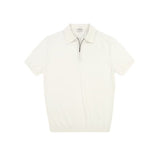 Michael Strick Poloshirt mit Reißverschluss – Weiß