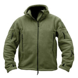 Rollkragenjacke mit mehreren Taschen – Armeegrün