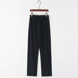 Ian Freizeithose mit Kordelzug – Schwarz