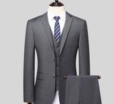 Herren Moderne Elegante Hochzeitsgast Anzug | 3-Dreiliger – Grau
