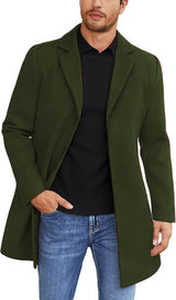 Herren eleganter Mantel Aliams – Grün