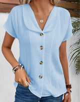 Elise | Schicke Sommerbluse – Blau