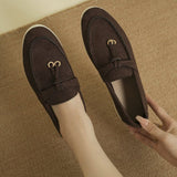 Damen nan bequeme Slip-On Loafer mit dekorativem Quastenbesatz und ergonomischer Gummisohle Drune – Dunkelbraun