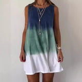 Vionette - Lässiges Gradient Kleid – Grün (Fast ausverkauft)