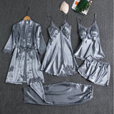 Luxuriöses Pyjama-Set – Hellblau