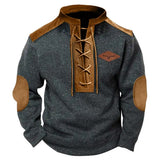 Herren vielseitiger Baumwollpullover mit strukturiertem Kragen Aliams – -