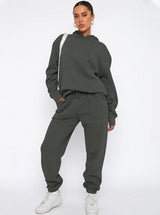 Mirjam | Oversized Hoodie- und Jogger-Set für Damen – Dunkelgrau