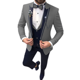 Slim Fit Hochzeitsgast Anzug für Herren | 3-Teilig – Dunkelgrau
