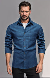 Herren Denim Hemd Aliams – Blau