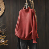 Claire | Stilvoller Strickpullover – Rot