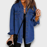 Karela – Klassische Jeansjacke – Dunkelblau