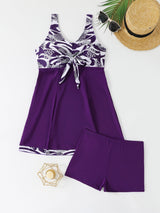 Damen Schwimmkleid mit Short-Integration Drune – Lila