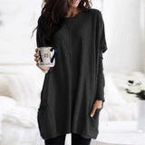 Langärmliger Pullover für Damen | Perfekt für alle Jahreszeiten – Schwarz