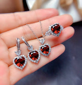 Liora Amorique Rotes Set | Weißgold – Rot