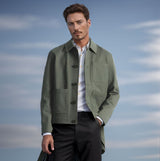 Herren modischer Utility-Casual-Jacke Aliams – Grün