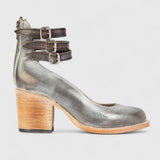 Eleanor | Orthopädische Vintage-Heels mit Knöchelriemen – Grau