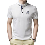 Alphonse | Herren Elegant Polo Hemd | Kurzarm – Weiß