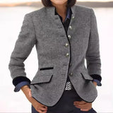 Lina - Chic Vielseitiger Blazer – Grau