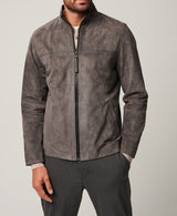 Herren elegante Wildlederjacke Aliams – Grau