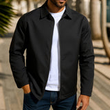 Herren lässige Freizeitjacke mit innovativer Windschutztechnologie Drune – Schwarz