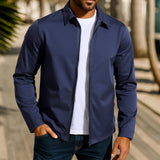 Herren lässige Freizeitjacke mit innovativer Windschutztechnologie Drune – Marineblau
