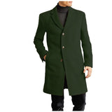 Herren eleganter Woolcoat Aliams 1760892376 – Olivgrün