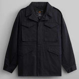Herren funktionale Utility-Jacke mit mehreren Taschen und modernem Schnitt Aliams – Schwarz