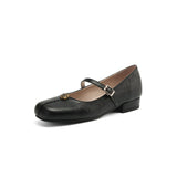 Trachten Dirndl Schuhe für Damen | Flach – Schwarz