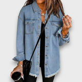 Karela – Klassische Jeansjacke – Hellblau