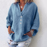 Maeve | Zeitloser Baumwollpullover für Stil und Komfort – Blau