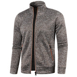 Henrik™ – Zeitloses Strickjacke mit Reißverschluss – Kaffee