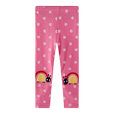 Mädchen Leggings mit fröhlichem Schnecken- und Punkten-Motiv Drune – Grau