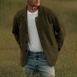 Herren elegante Freizeitjacke Aliams – Olivgrün