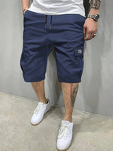Emmitt - Cargo Kurzhosen Mit Mehreren Taschen – Marineblau