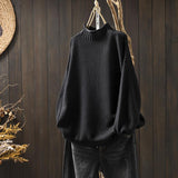 Lara™ | Knitted Sweater – Schwarz