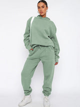 Heidrun | Kuscheliges Hoodie & Jogger Set – Grün