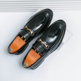 Uvynn | Neue Halbschuhe mit niedrigem Absatz ohne Schnürsenkel mit Schuhüberzug für Männer – Schwarz