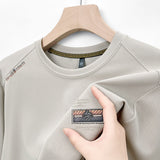 Herren Sweatshirt mit innovativer Struktur und atmungsaktiven Eigenschaften Aliams – Beige