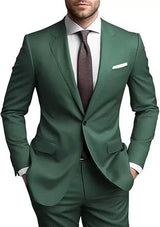 Herren Hochzeitsgast Anzug | Blazer und Hosen – Dark Green
