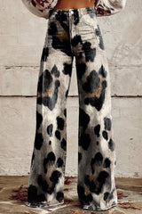 Lara | Handgefertigte Vintage-Hose mit schicker Druckdesign – Stil 1