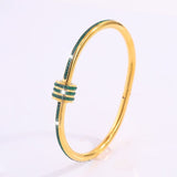 Tessandra Virelli Armband Schwarz | Gold – Grün