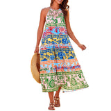 FELICITY™ – Stilvolles Bohemian Halter-Maxikleid mit gestuftem Design – #1