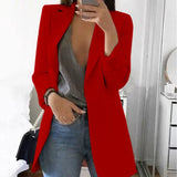 Damen-Blazer mit klarer Schnittführung | berufliche Ausrichtung – Rot