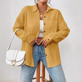Kireliae - Hemd mit Button-down-Kragen – Gelb