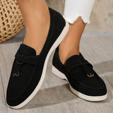Damen nan bequeme Slip-On Loafer mit dekorativem Quastenbesatz und ergonomischer Gummisohle Drune – Schwarz