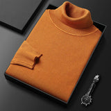Tyrios - Klassischer Rollkragenpullover – Orange