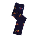Mädchen Leggings mit buntem Regenbogenmotiv Drune – Orange