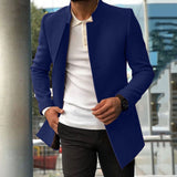 Herren eleganter Blazer mit modernem Schnitt Aliams – Blau